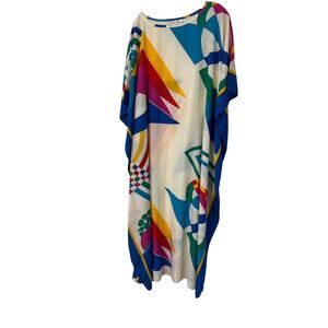 Vintage Ruth Norman New York PRIDE RAINBOW VIBRANT Caftan SZ OS